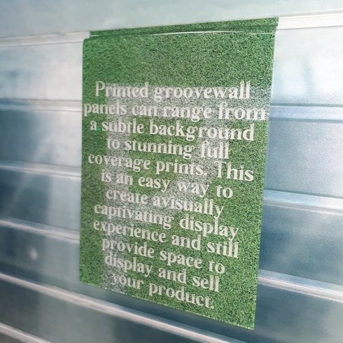 A4 Portrait Printed Sign: Slatwall