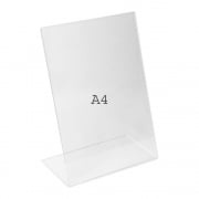 A4 portrait sign holder-counter