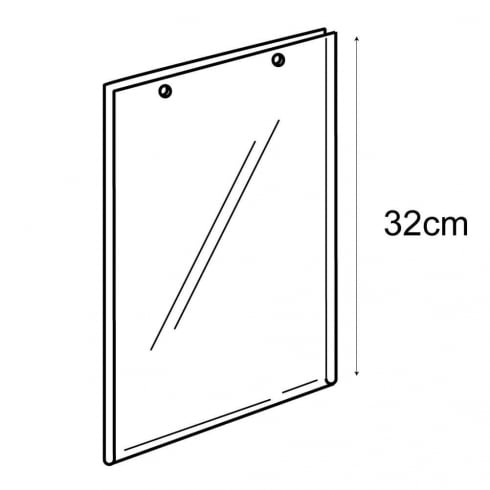 A4 portrait sign holder-hanging   (PVC sign holder)