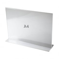 A4 vertical landscape sign holder-counter   (acrylic sign holders)