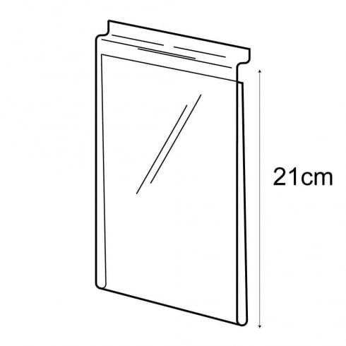 A5 budget sign holder-slatwall   (PVC slatwall sign holder)