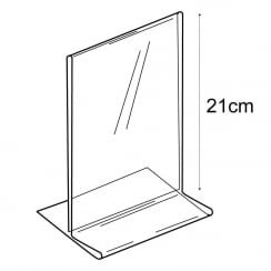 A5 budget vertical sign holder-counter   (PVC sign holders)
