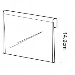 A5 landscape sign holder-hook on   (hook over sign holder)