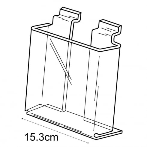 A5 leaflet holder slatwall