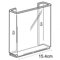 A5 leaflet holder wall fixing