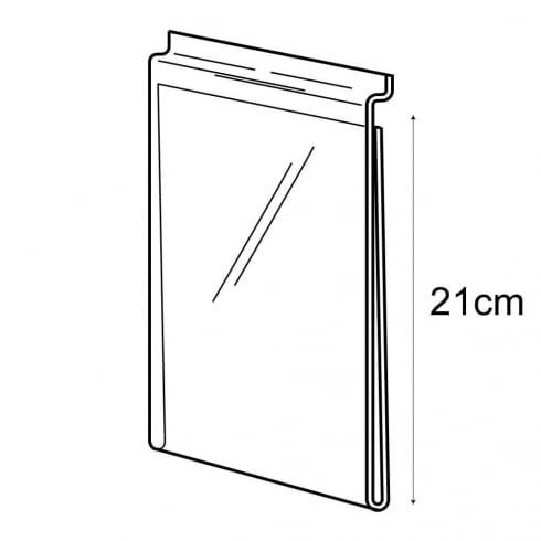 A5 portrait sign holder-slatwall   (acrylic slatwall sign holder)