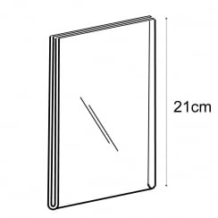 A5 portrait sign holder-wall   (acrylic sign holder)
