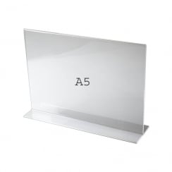 A5 vertical landscape sign holder-counter   (acrylic sign holders)