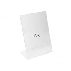 A6 angle portrait sign holder-counter   (counter sign holder)