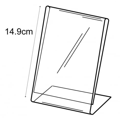 A6 budget angle sign holder-counter   (PVC sign holder)