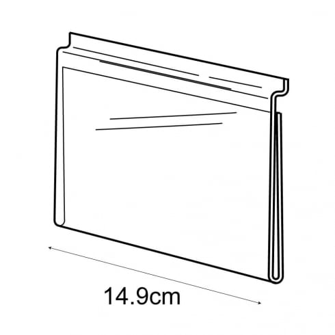 A6 landscape sign holder-slatwall   (acrylic slatwall sign holder)