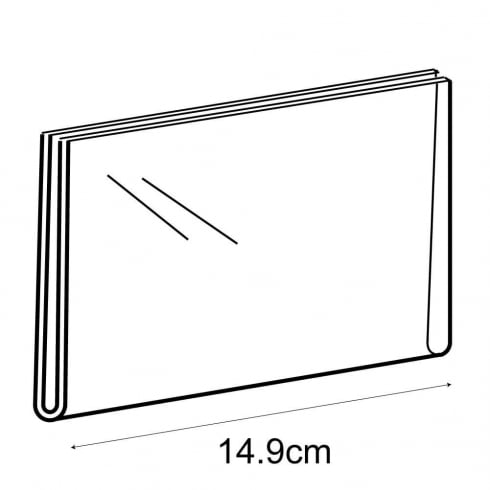 A6 landscape sign holder-wall   (acrylic sign holder)