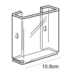 A6 leaflet holder wall fixing