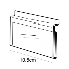 A7 landscape sign holder-slatwall (acrylic slatwall sign holder)
