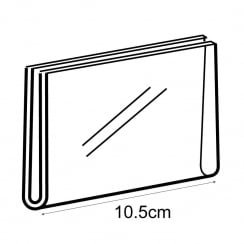 A7 landscape sign holder-wall   (acrylic sign holder)