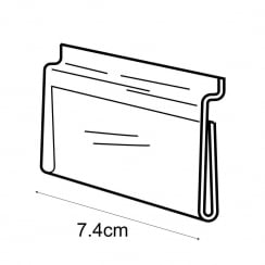 A8 landscape sign holder-slatwall   (acrylic slatwall sign holder)