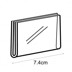 A8 landscape sign holder-wall   (acrylic sign holder)