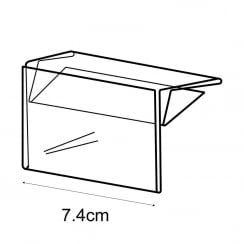 A8 shelf barker-push on   (pricing & labelling solution)