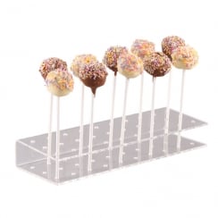 Cake Pop Holder: 30x 6mm holes (acrylic display stands & POS)