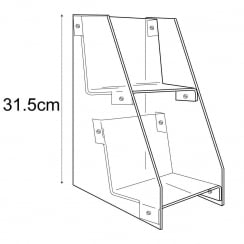 CD display stand   (tiered acrylic tray)