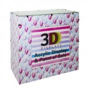 Custom printed exhibition table: lockable storage area