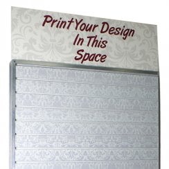 Custom printed header to W25's: single sided   