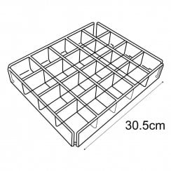 Divided tray   (acrylic trays & tubs)