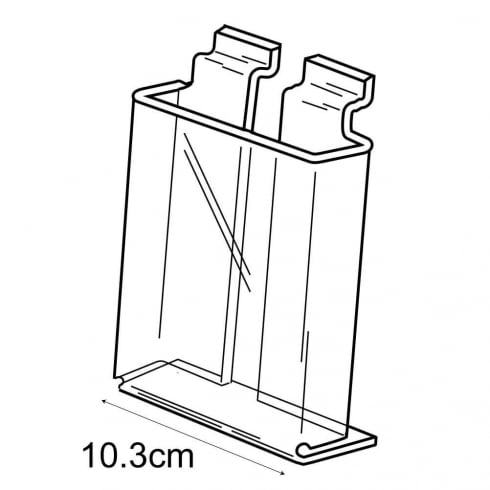 DL (1/3 A4) leaflet holder slatwall
