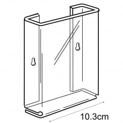 DL (1/3 A4) leaflet holder wall fixing