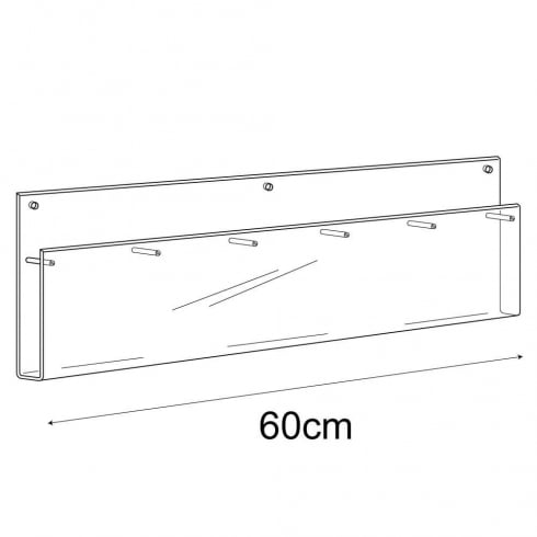 DL (1/3 A4) multi leaflet holder wall fixing