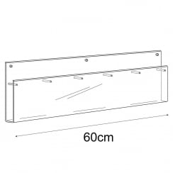 DL (1/3 A4) multi leaflet holder wall fixing