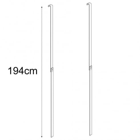 Exhibition card display hangers: pack of 2 