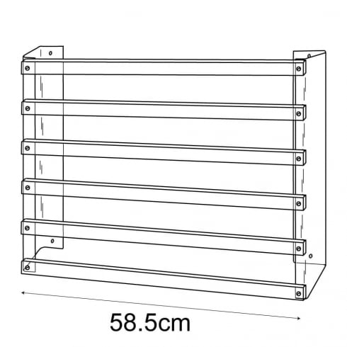 Gift paper display rack wall fixing