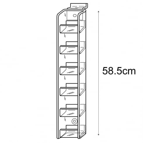 Gift tag holder slatwall