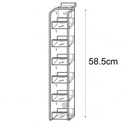 Gift tag holder slatwall
