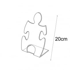 Girl shaped jigsaw pendant and necklace jewellery display stand