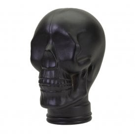 Glass skull: Black 
