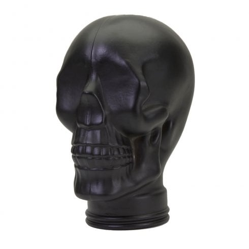 Glass skull: Black 