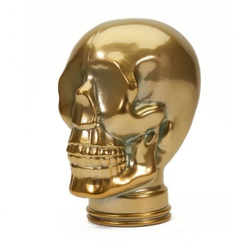 Glass skull: Gold