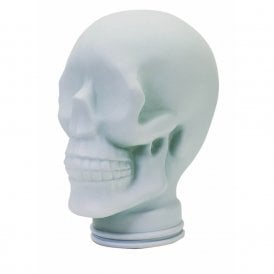 Glass skull: White