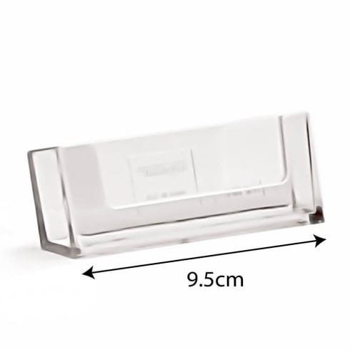 Landscape stick on business card holder