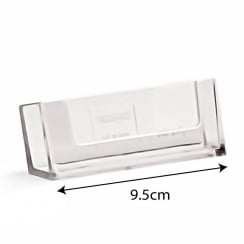 Landscape stick on business card holder