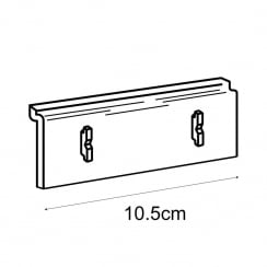 Leaflet holder adaptor-slatwall   (brochure holder)
