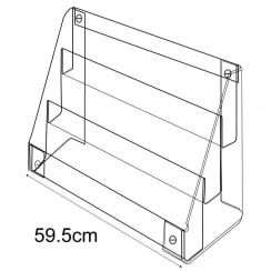 Multi merchandiser-counter/wall   (tiered trays & tubs)