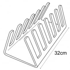 Plate rack   (plate stands & shop equipment)