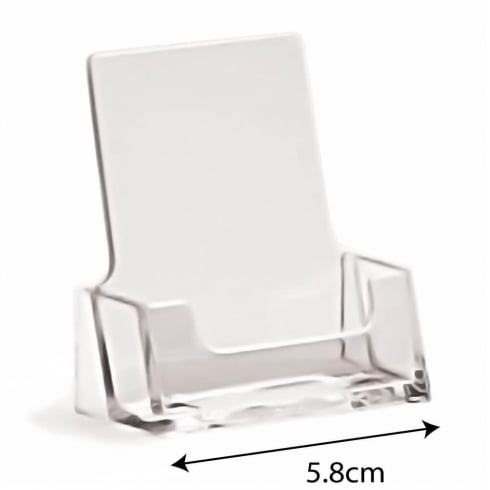 Portrait business card holder counter standing