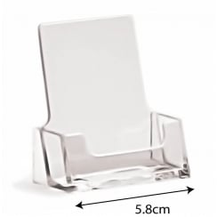 Portrait business card holder counter standing