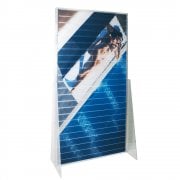 Printed freestanding slatwall panel: double sided   