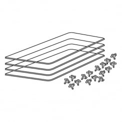 Shelf kit to C60000: kit of 4 (shelf fixings)