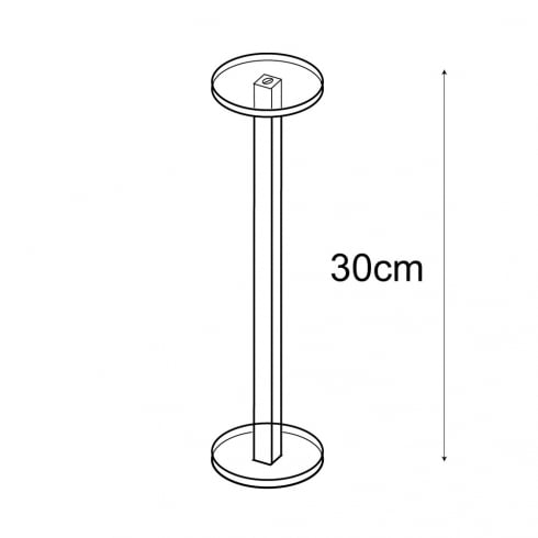 Shelf stand 1 round shelf (decorative shelves)